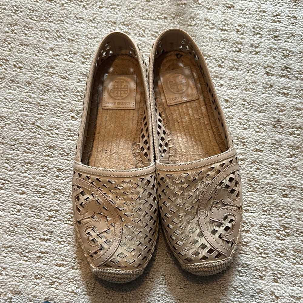 EUC Cream Tory Burch Espadrilles